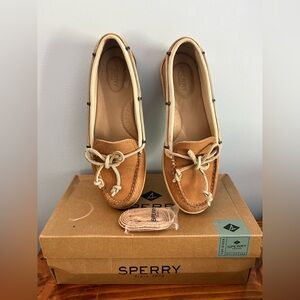 Sperry Jewelfish Lace Linen Oat Shoes